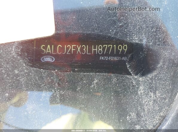 SALCJ2FX3LH877199 2020 LAND ROVER DISCOVERY SPORT White Вид підкапотного простору