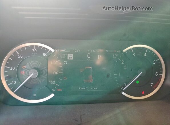 SALCJ2FX6PH914526 2023 LAND ROVER DISCOVERY Blue Vista del cuadro de instrumentos