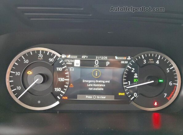 SALCJ2FX8MH888135 2021 LAND ROVER DISCOVERY Black ხელსაწყოთა პანელის ხედი