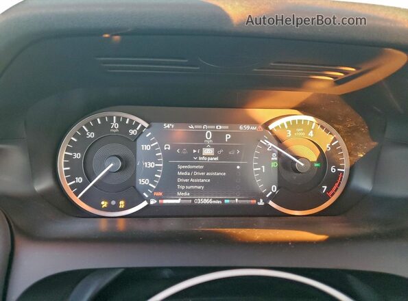SALCK2FX4LH840773 2020 LAND ROVER DISCOVERY Белый Вид щитка приборов