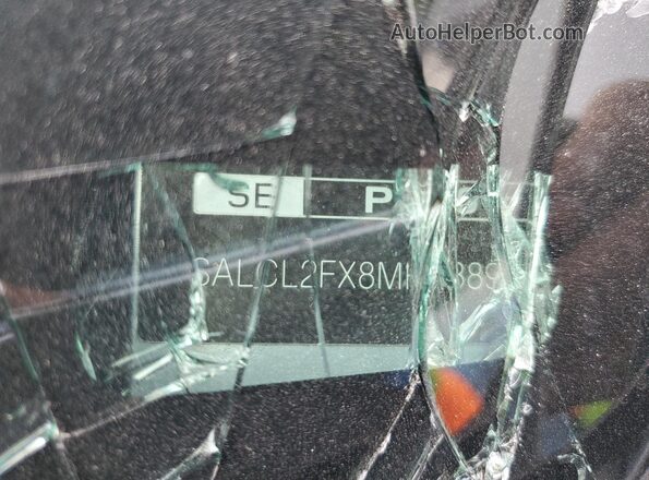 SALCL2FX8MH888954 2021 LAND ROVER DISCOVERY Silver Vista de la etiqueta del VIN