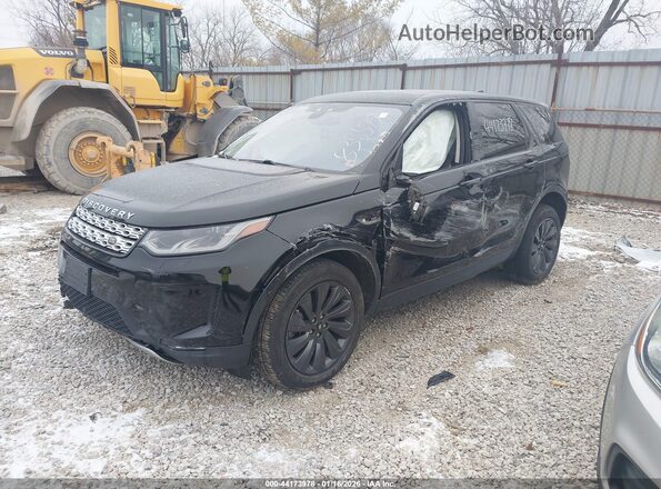 SALCP2FX3LH835579 2020 LAND ROVER DISCOVERY SPORT Black Առջևի ձախ երեք քառորդ տեսարան