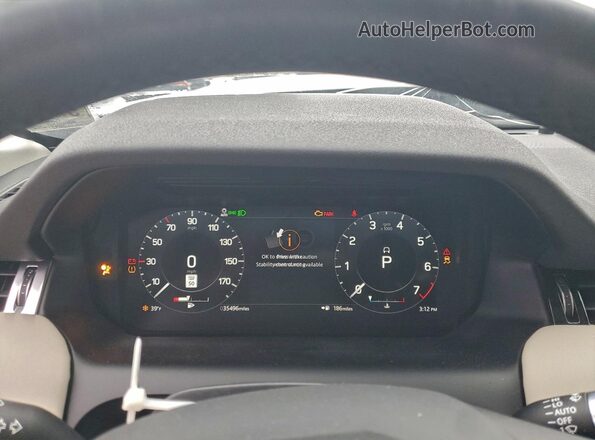 SALCP2FX4MH889846 2021 LAND ROVER DISCOVERY Blue Vista del cuadro de instrumentos
