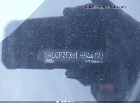 SALCP2FX6LH844177 2020 LAND ROVER DISCOVERY SPORT Black ძრავის განყოფილების ხედი