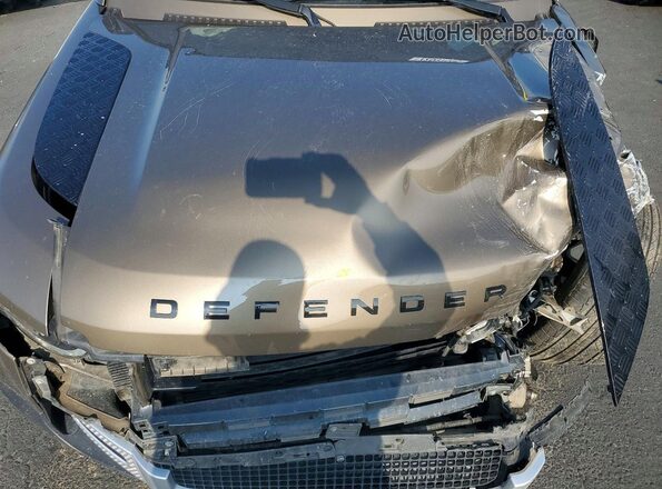 SALE1EEU1L2020481 2020 LAND ROVER DEFENDER Brown Widok komory silnika