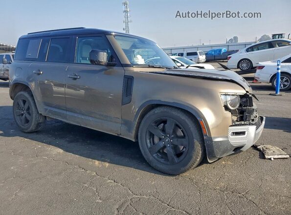 SALE1EEU1L2020481 2020 LAND ROVER DEFENDER Brown Przód prawy