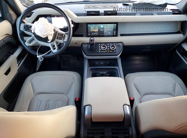 SALE1EEU1L2020481 2020 LAND ROVER DEFENDER Brown Widok deski rozdzielczej