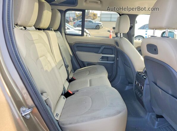 SALE1EEU1L2020481 2020 LAND ROVER DEFENDER Brown Widok wnętrza z tyłu