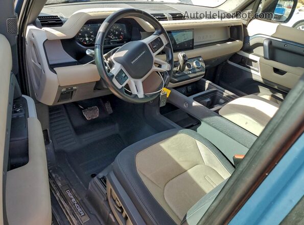 SALE26RU3N2102809 2022 LAND ROVER DEFENDER Blue Вид панелі приладів