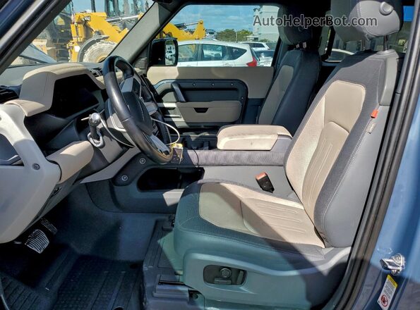 SALE26RU3N2102809 2022 LAND ROVER DEFENDER Blue Вид салону спереду