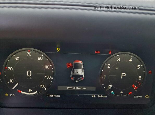 SALE27EU8R2248334 2024 LAND ROVER DEFENDER Silver ხელსაწყოთა პანელის ხედი