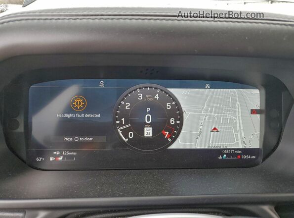 SALE9EEU4L2017759 2020 LAND ROVER DEFENDER Gray Instrument cluster view