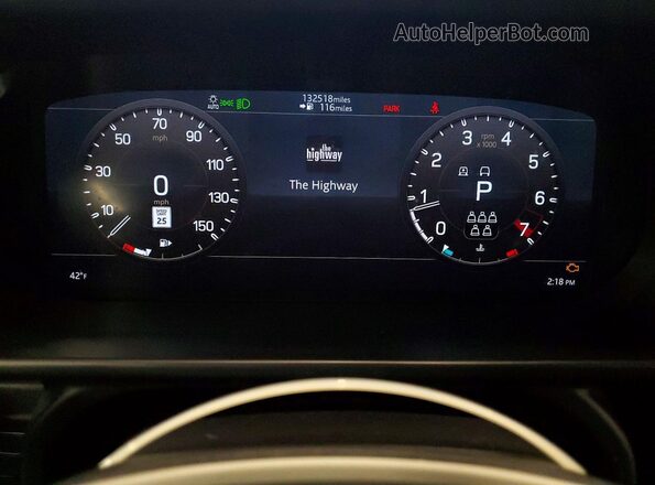 SALE9EEU4L2023223 2020 LAND ROVER DEFENDER Серебряный Вид щитка приборов