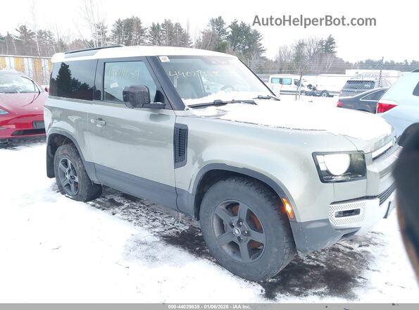 SALEJ6EX2P2171786 2023 LAND ROVER DEFENDER Green უკანა სალონის ხედი