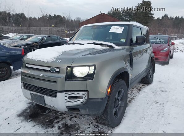 SALEJ6EX2P2171786 2023 LAND ROVER DEFENDER Green წინა მარცხენა ხედი სამი მეოთხედიდან