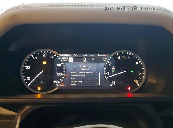 SALEP7EU1P2111511 2023 LAND ROVER DEFENDER Black Vista del cuadro de instrumentos