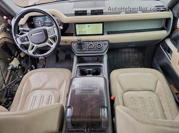 SALEP7EU7L2017031 2020 LAND ROVER DEFENDER Brown Widok deski rozdzielczej