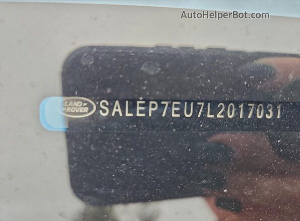 SALEP7EU7L2017031 2020 LAND ROVER DEFENDER Brown Widok naklejki z numerem VIN