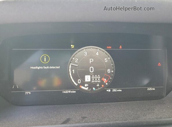 SALEPFEU0P2195542 2023 LAND ROVER DEFENDER Black Вид щитка приладів