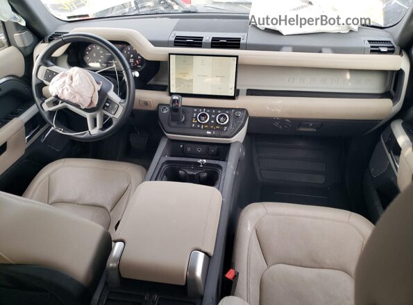 SALEPFEU5P2208057 2023 LAND ROVER DEFENDER Silver Առջևի վահանակի տեսք