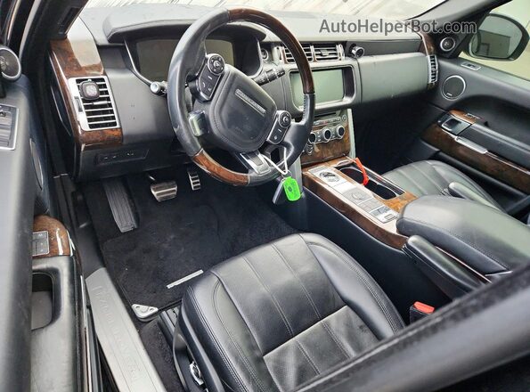 SALGS2FE9HA330077 2017 LAND ROVER RANGE Black წინა პანელის ხედი