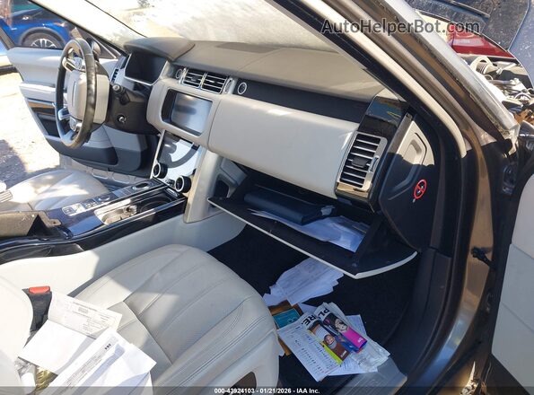 SALGS2FV1HA349710 2017 LAND ROVER RANGE ROVER Gray Widok wnętrza z przodu