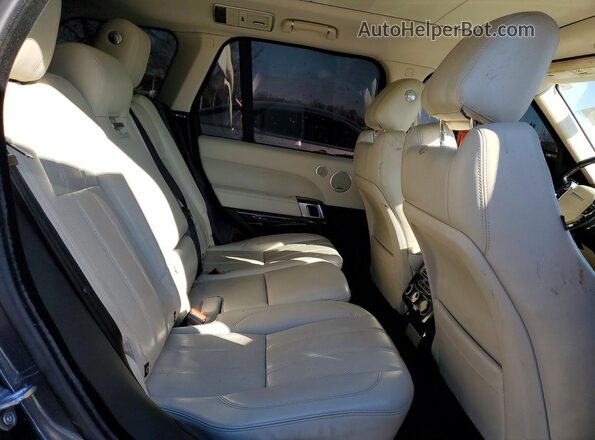 SALGS2FV1HA372100 2017 LAND ROVER RANGE Gray უკანა სალონის ხედი