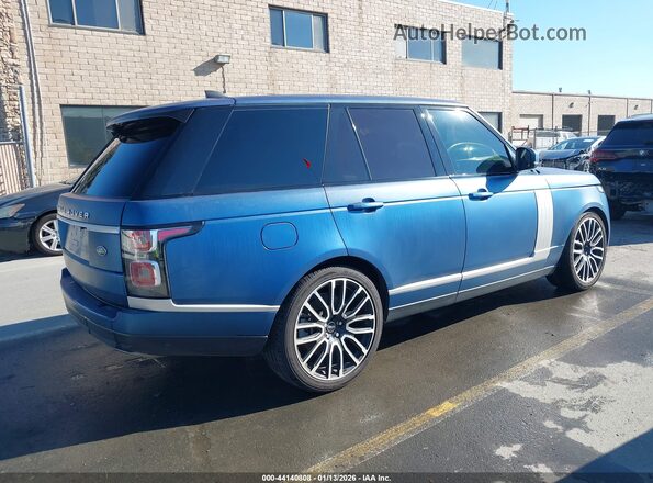 SALGS2RE0JA389858 2018 LAND ROVER RANGE ROVER Синий Задняя правая четверть