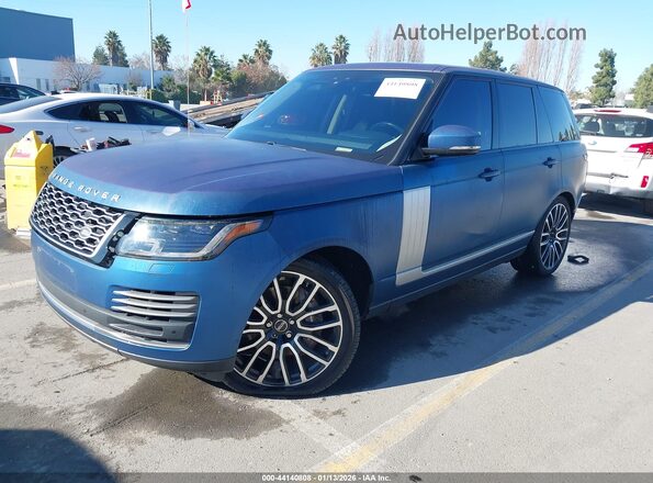 SALGS2RE0JA389858 2018 LAND ROVER RANGE ROVER Синий Передняя левая четверть