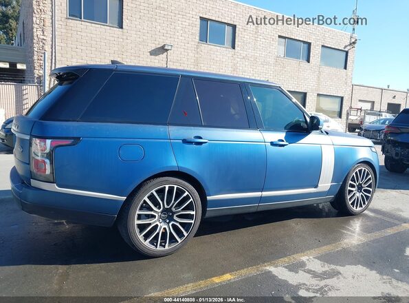 SALGS2RE0JA389858 2018 LAND ROVER RANGE ROVER Синий Вид задней части салона