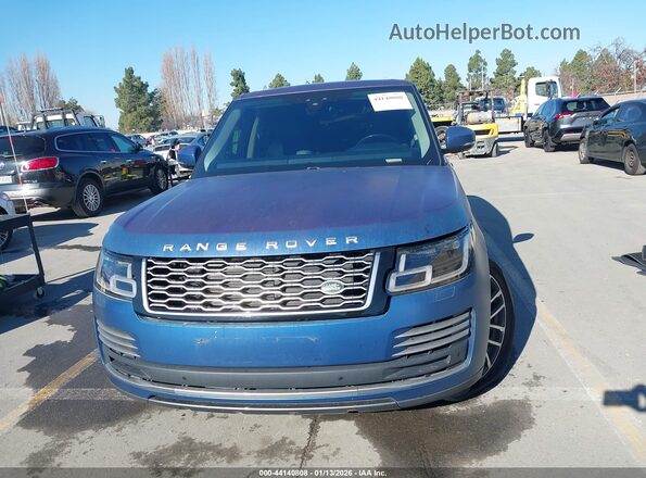 SALGS2RE0JA389858 2018 LAND ROVER RANGE ROVER Синий Вид щитка приборов
