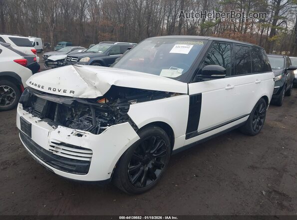 SALGS2RU6NA468576 2022 LAND ROVER RANGE ROVER White Առջևի ձախ երեք քառորդ տեսարան