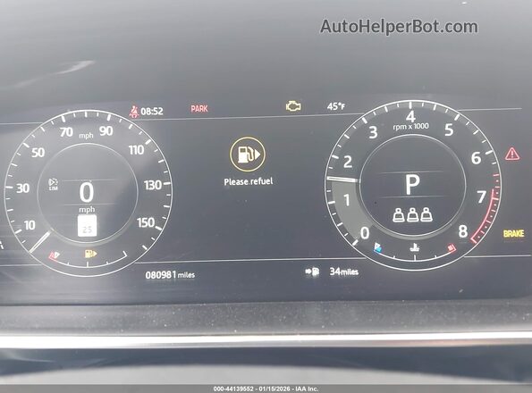 SALGS2RU6NA468576 2022 LAND ROVER RANGE ROVER White Հետևի նստատեղերի տեսք