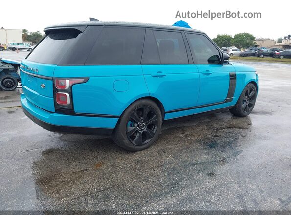 SALGS2RUXLA402691 2020 LAND ROVER RANGE ROVER Turquoise Trasero derecho