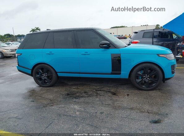 SALGS2RUXLA402691 2020 LAND ROVER RANGE ROVER Turquoise Vista interior trasera