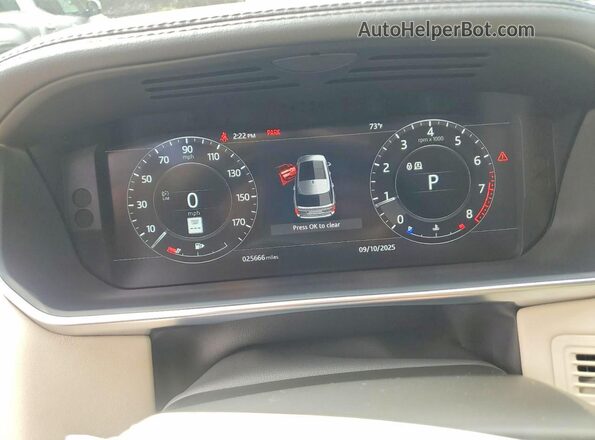 SALGS2SE6NA470136 2022 LAND ROVER RANGE Белый 
