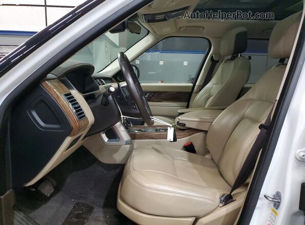 SALGS2SV1KA532005 2019 LAND ROVER RANGE Белый Вид салона спереди