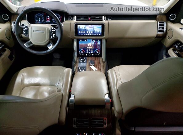 SALGS2SV1KA532005 2019 LAND ROVER RANGE Белый Вид панели приборов