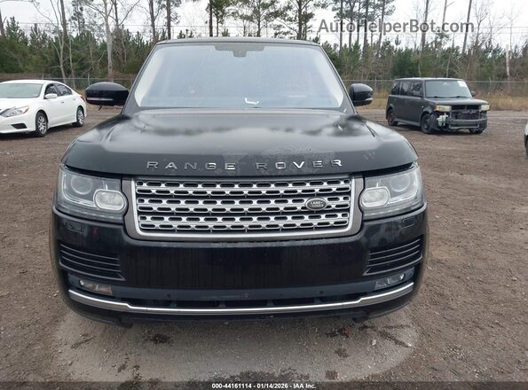 SALGS3EF0GA293130 2016 LAND ROVER RANGE ROVER Black Դիմացի տեսք