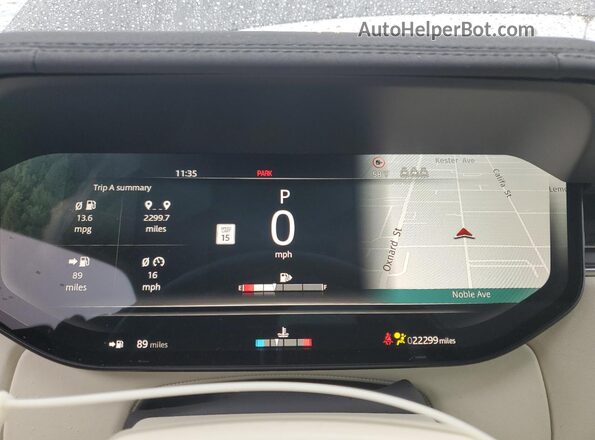 SALKP9E70PA063059 2023 LAND ROVER RANGE Black Vista del cuadro de instrumentos