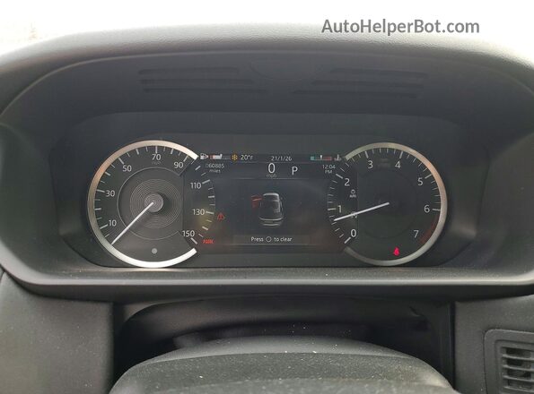 SALRJ2EX2P2468048 2023 LAND ROVER DISCOVERY White Widok zestawu wskaźników