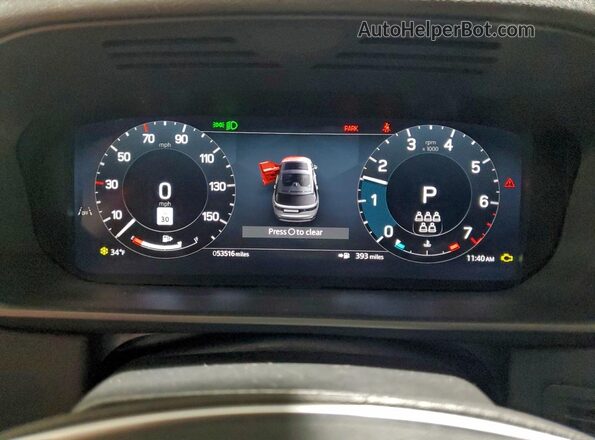SALRJ2EX3R2490580 2024 LAND ROVER DISCOVERY Black Սարքավորումների վահանակի տեսք