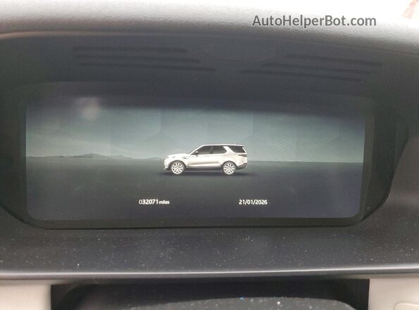 SALRJ2FX4S2503874 2025 LAND ROVER DISCOVERY White ხელსაწყოთა პანელის ხედი