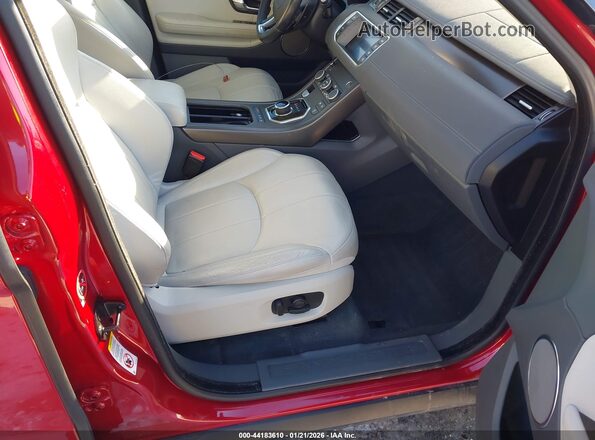 SALVP2RX2KH336095 2019 LAND ROVER RANGE ROVER EVOQUE Red Front interior view