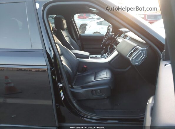 SALWG2RU4KA869410 2019 LAND ROVER RANGE ROVER SPORT Black Widok wnętrza z przodu