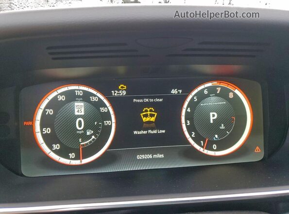 SALWR2FE5HA171811 2017 LAND ROVER RANGE Black Instrument cluster view