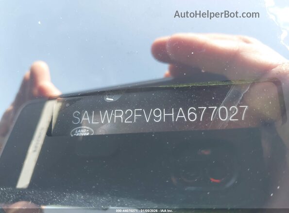 SALWR2FV9HA677027 2017 LAND ROVER RANGE ROVER SPORT Blue Вид підкапотного простору