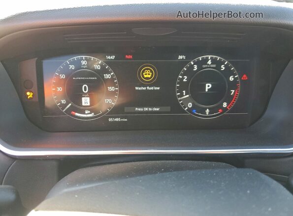 SALWR2REXJA804515 2018 LAND ROVER RANGE Gray Սարքավորումների վահանակի տեսք