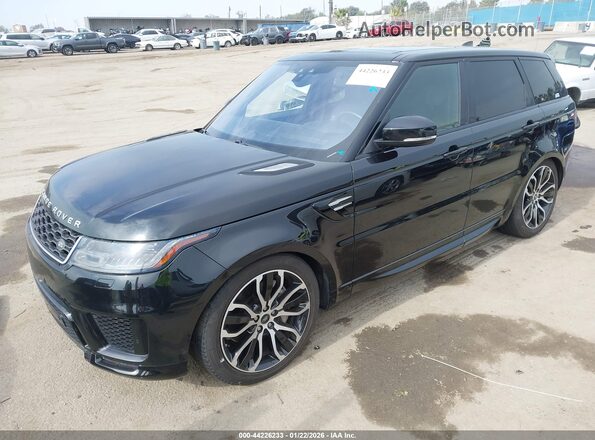 SALWR2RU1KA863705 2019 LAND ROVER RANGE ROVER SPORT Black Առջևի ձախ երեք քառորդ տեսարան