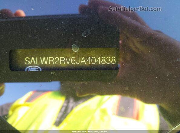 SALWR2RV6JA404838 2018 LAND ROVER RANGE ROVER SPORT Черный 